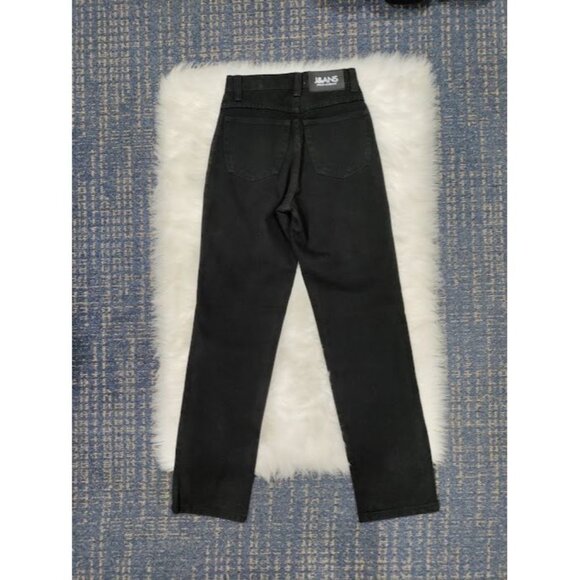 J&ANS Dolce&Gabbana Pants Black Denim High Rise Straight Leg Slim Fit 0/XS - Picture 4 of 11